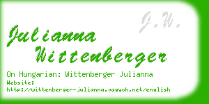 julianna wittenberger business card